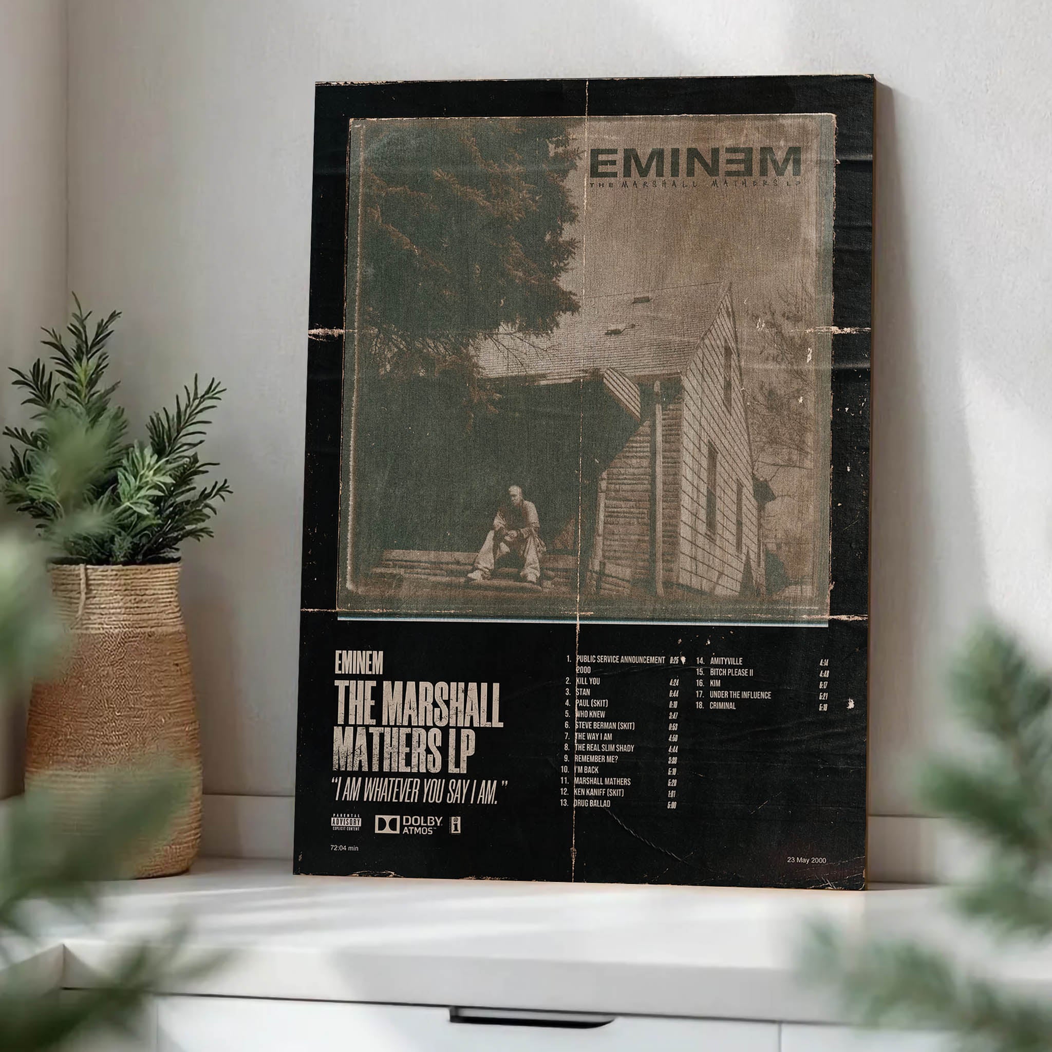 Eminem · Wood Print