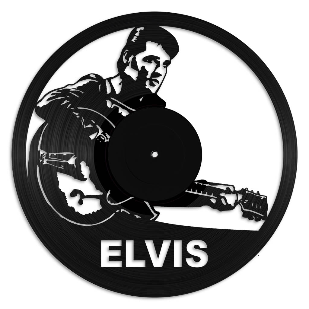 Elvis record wall art made from vinyl lp