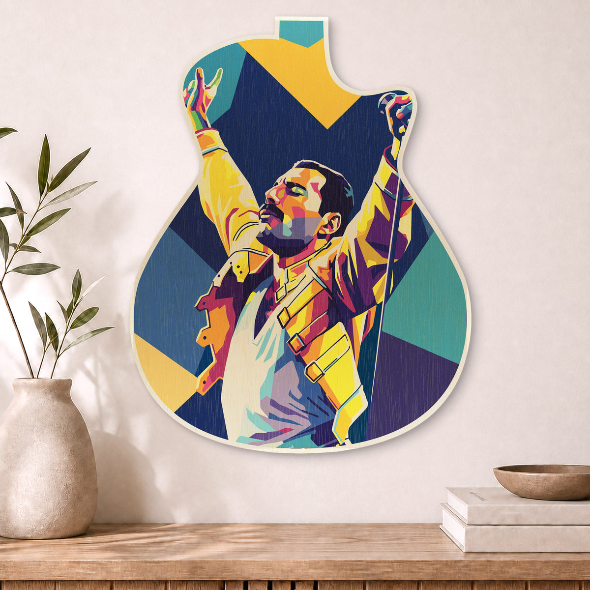 Freddie Mercury · Guitar Wall Art