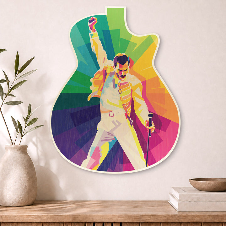 Freddie Mercury · Guitar Wall Art