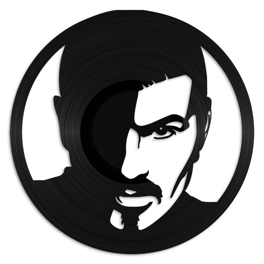 アート・デザイン・音楽 michael bevilacqua vinyl distraction George Michael Vinyl Record Art – Music Wall Art – Revamped Records