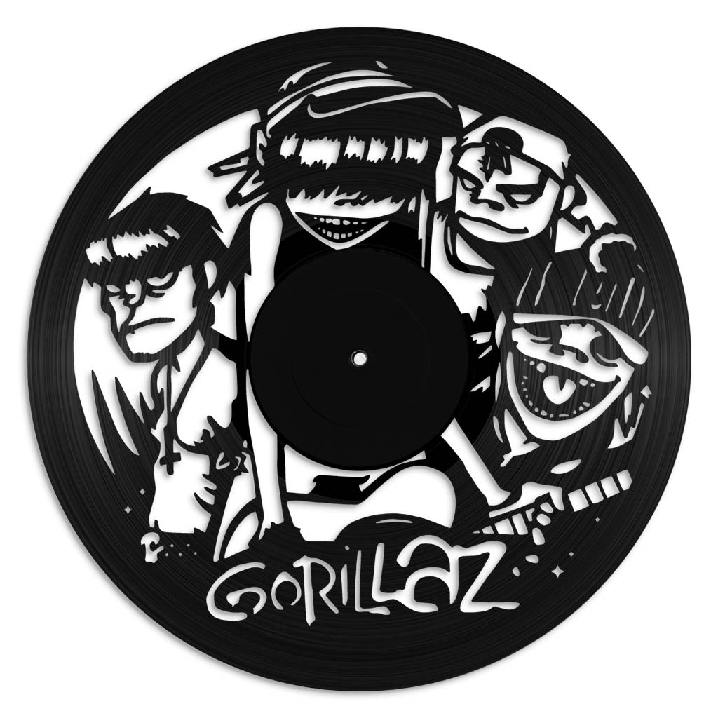 Gorillaz music wall art vinyl record design