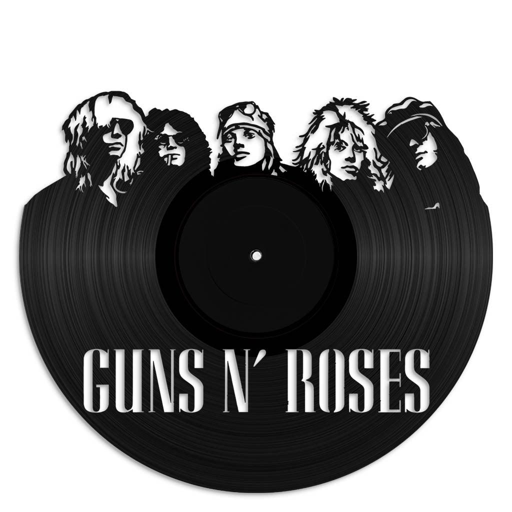 Guns N' Roses music wall art vinyl record design