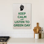 Green Day Keep Calm · Wood Print