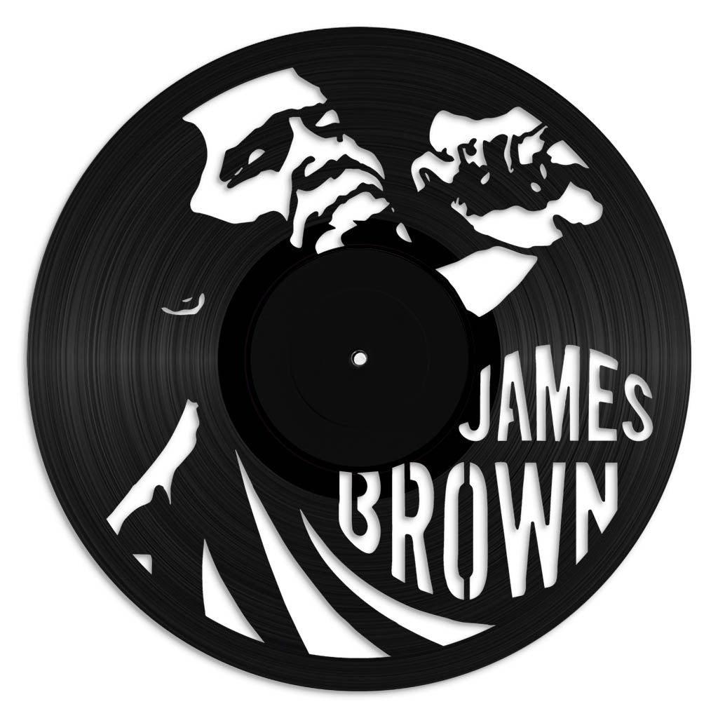 James Brown vinyl record art wall hanging