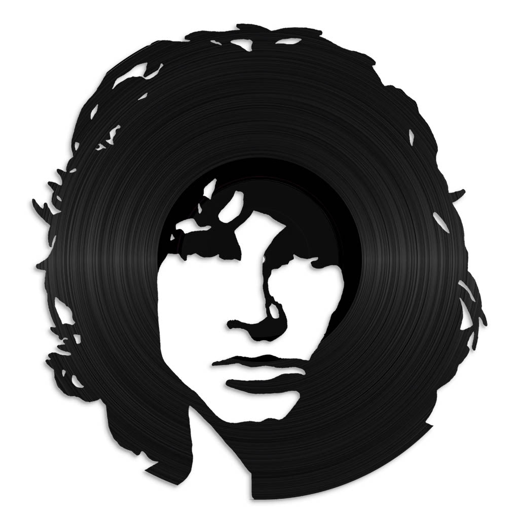 Jim Morrison vinyl record art wall hanging