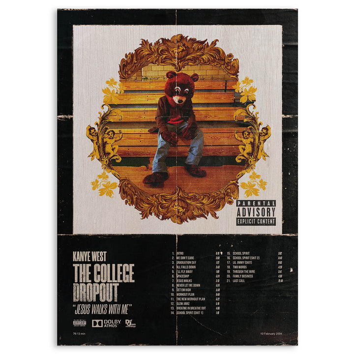 Kanye West College Dropout · Wood Print