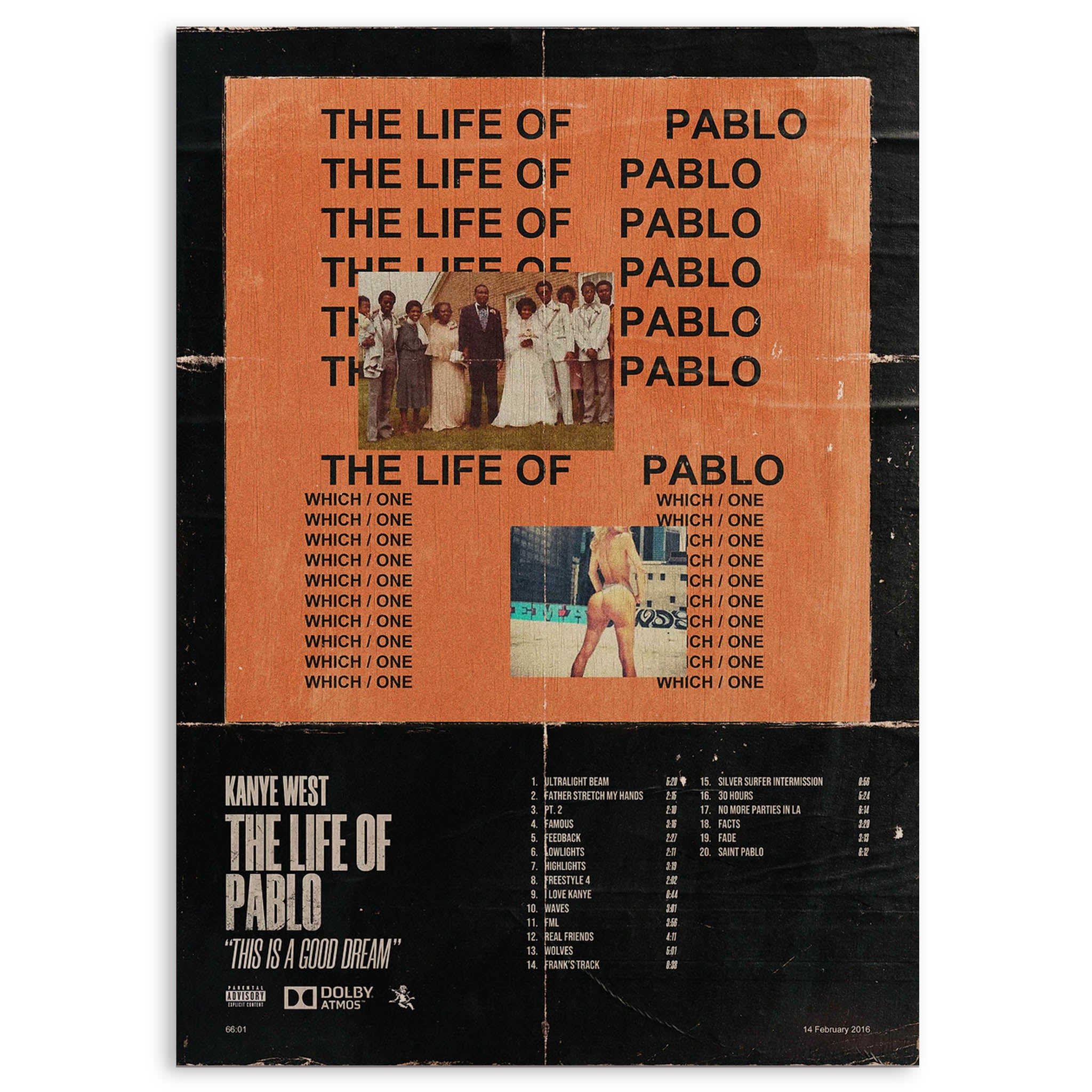 Kanye West the Life of Pablo · Wood Print