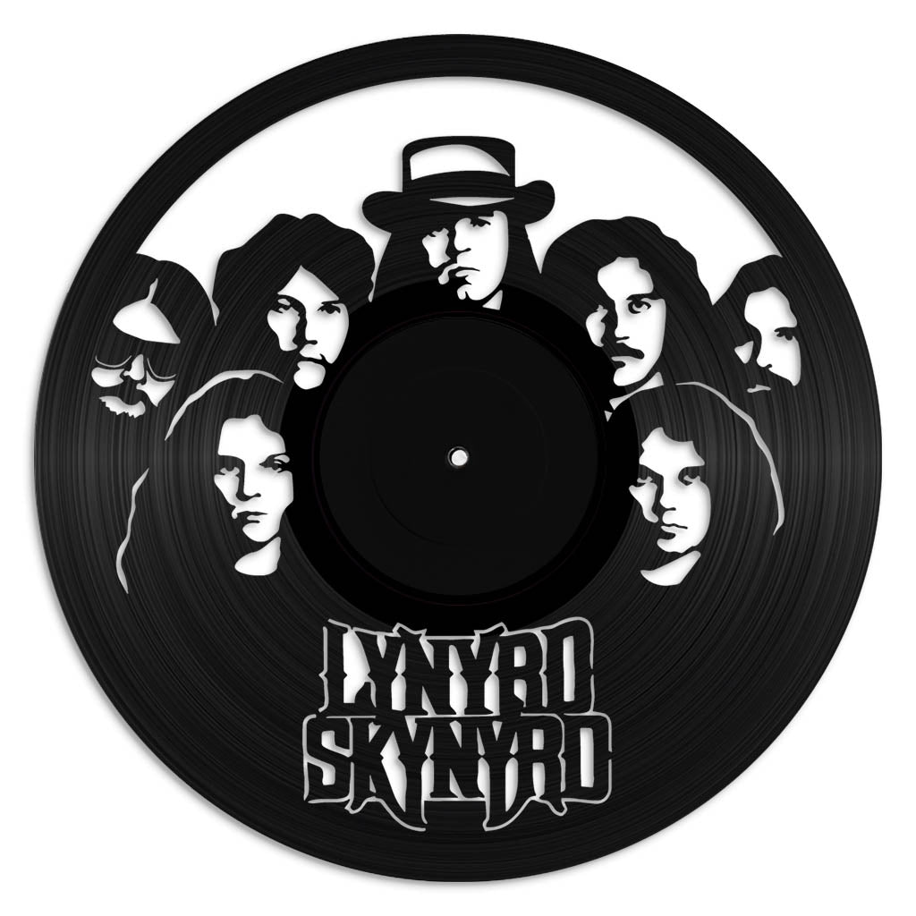 Lynyrd Skynrd vinyl record art wall hanging