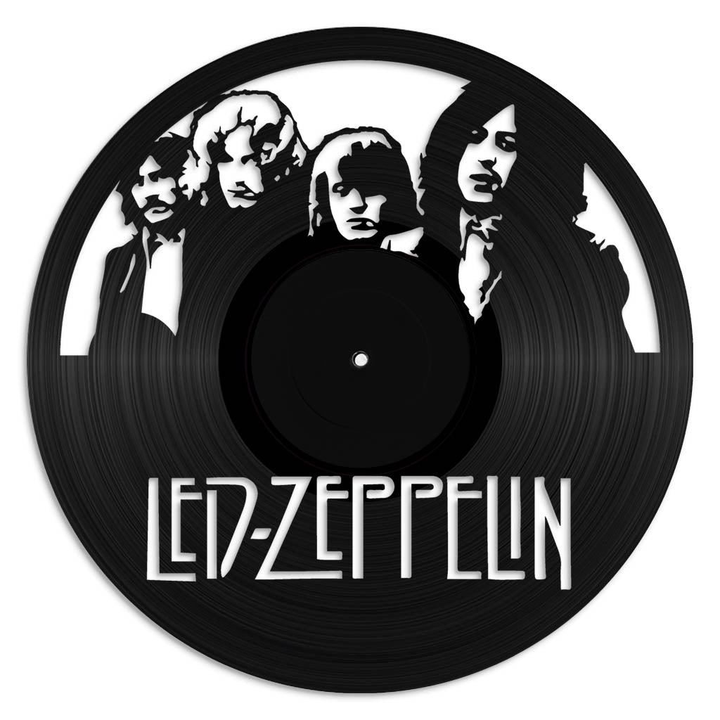 Led Zeppelin music wall art vinyl record design