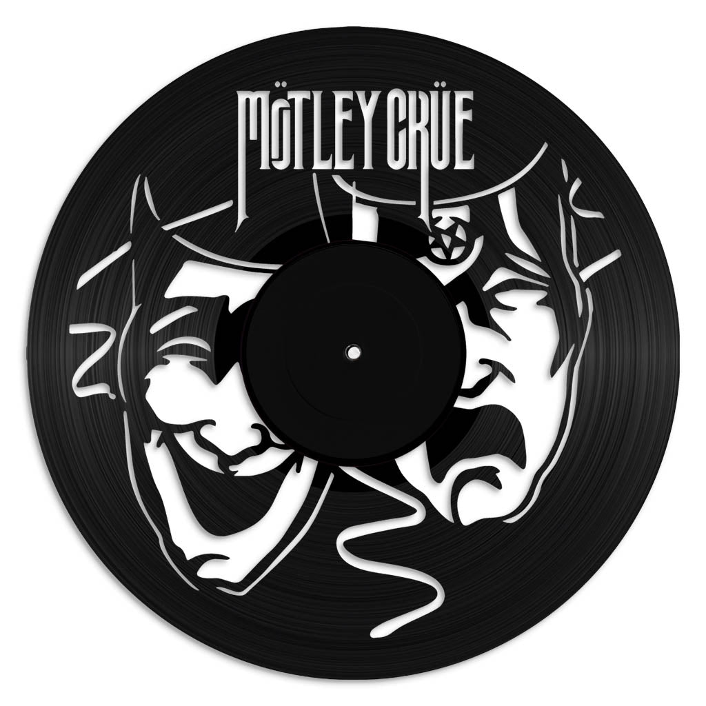 Motley Crue vinyl record art wall hanging