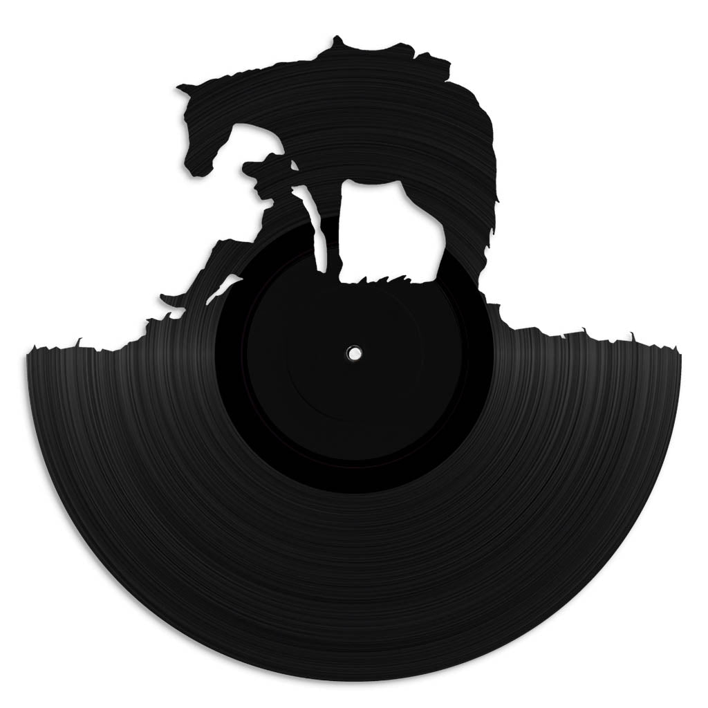 Man and Horse - revamped-records - vinyl-record-art - nz-made