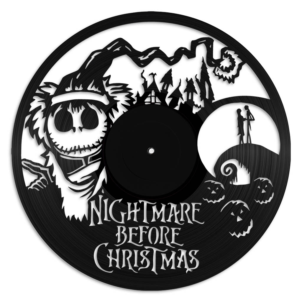 Nightmare Before Xmas - revamped-records - vinyl-record-art - nz-made