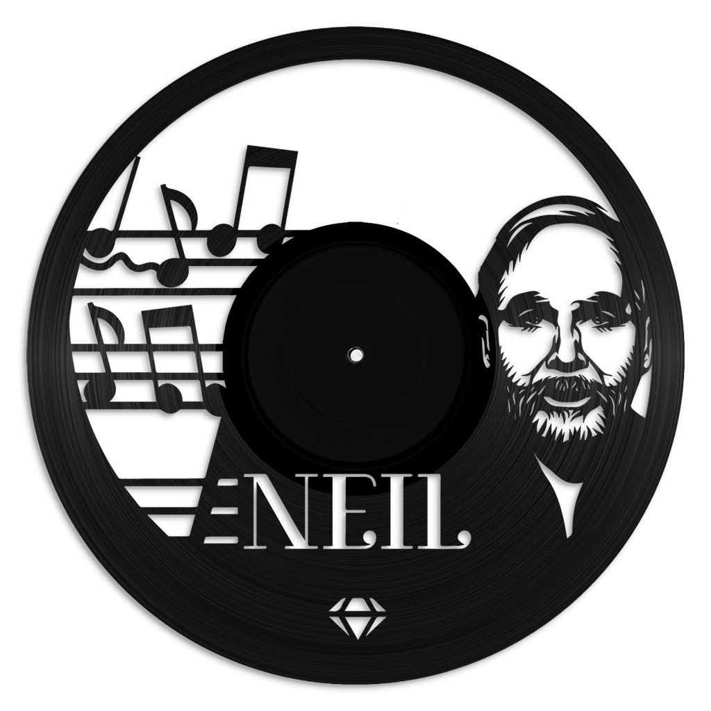 Neil Diamond vinyl record art wall hanging