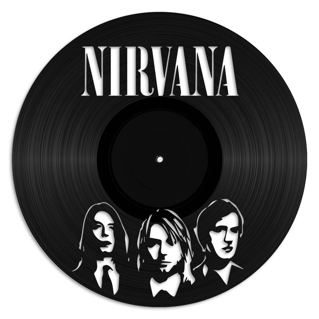 Nirvana vinyl record art wall hanging