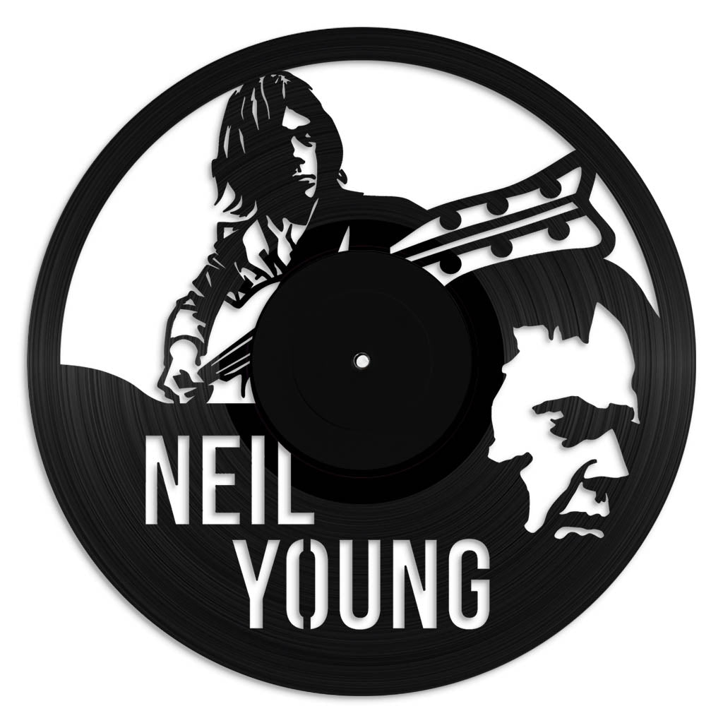 Neil Young music wall art vinyl record design