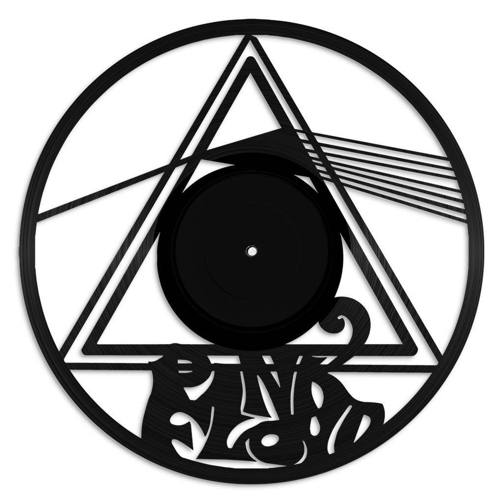 Pink Floyd vinyl record art wall hanging