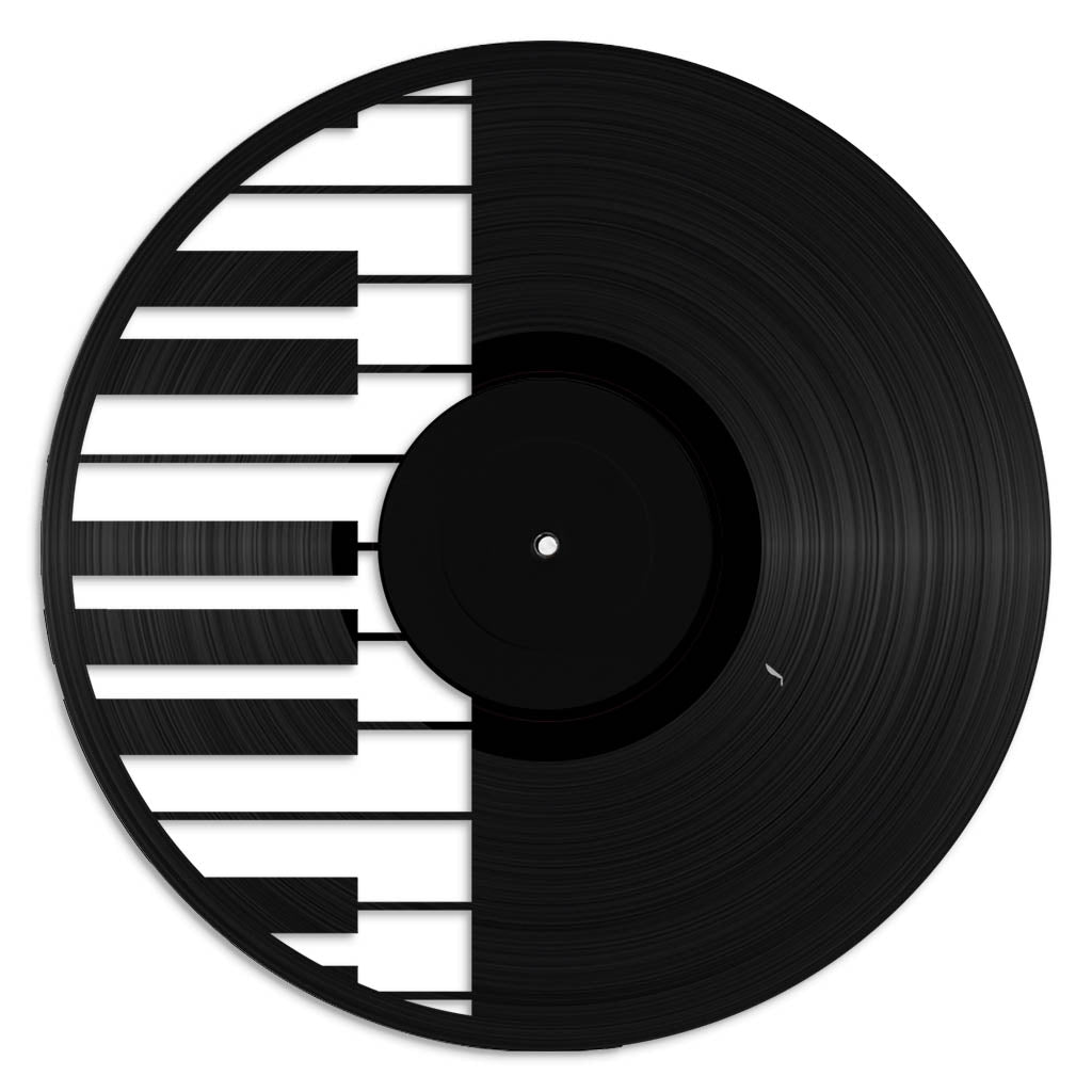 Piano music wall art vinyl record design