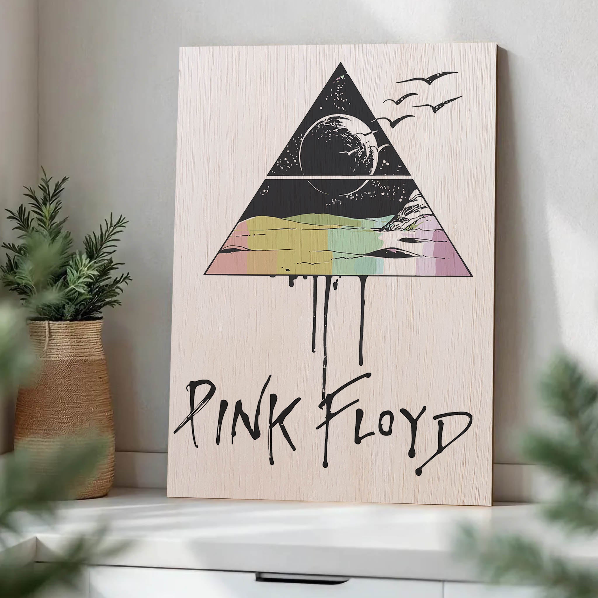 Pink Floyd · Wood Print