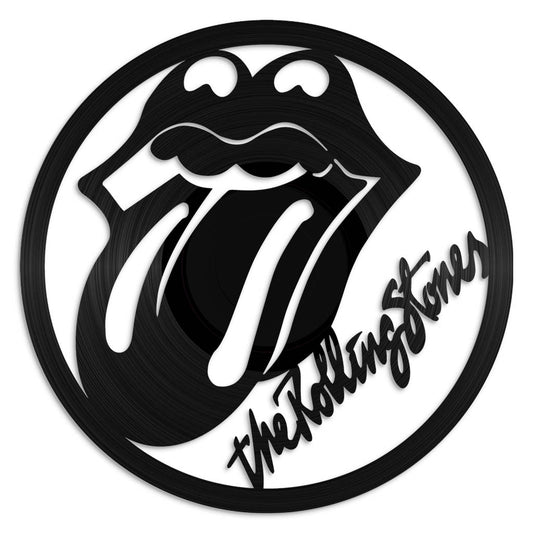 The Rolling Stones record wall art made from vinyl lp