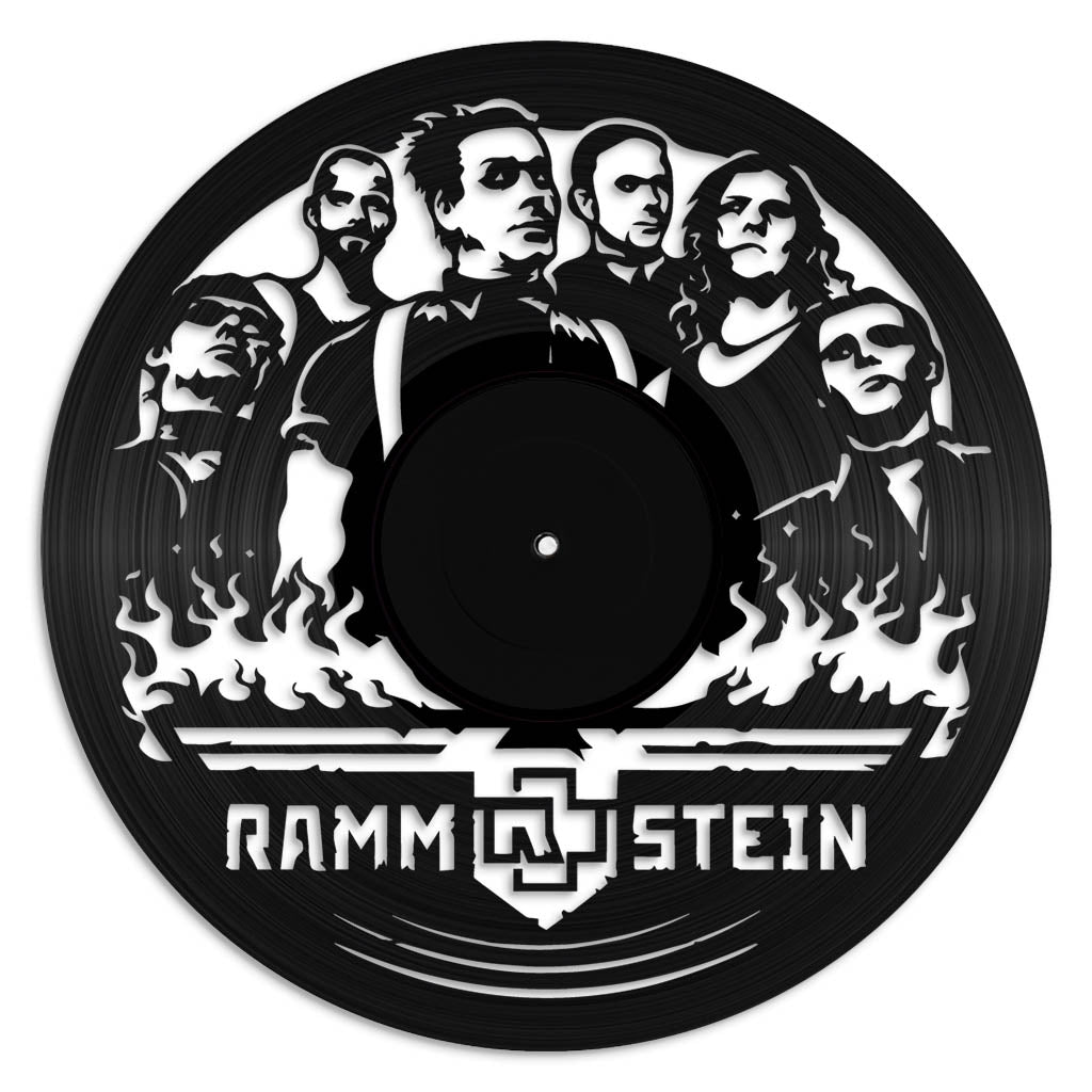 Rammstein music wall art vinyl record design