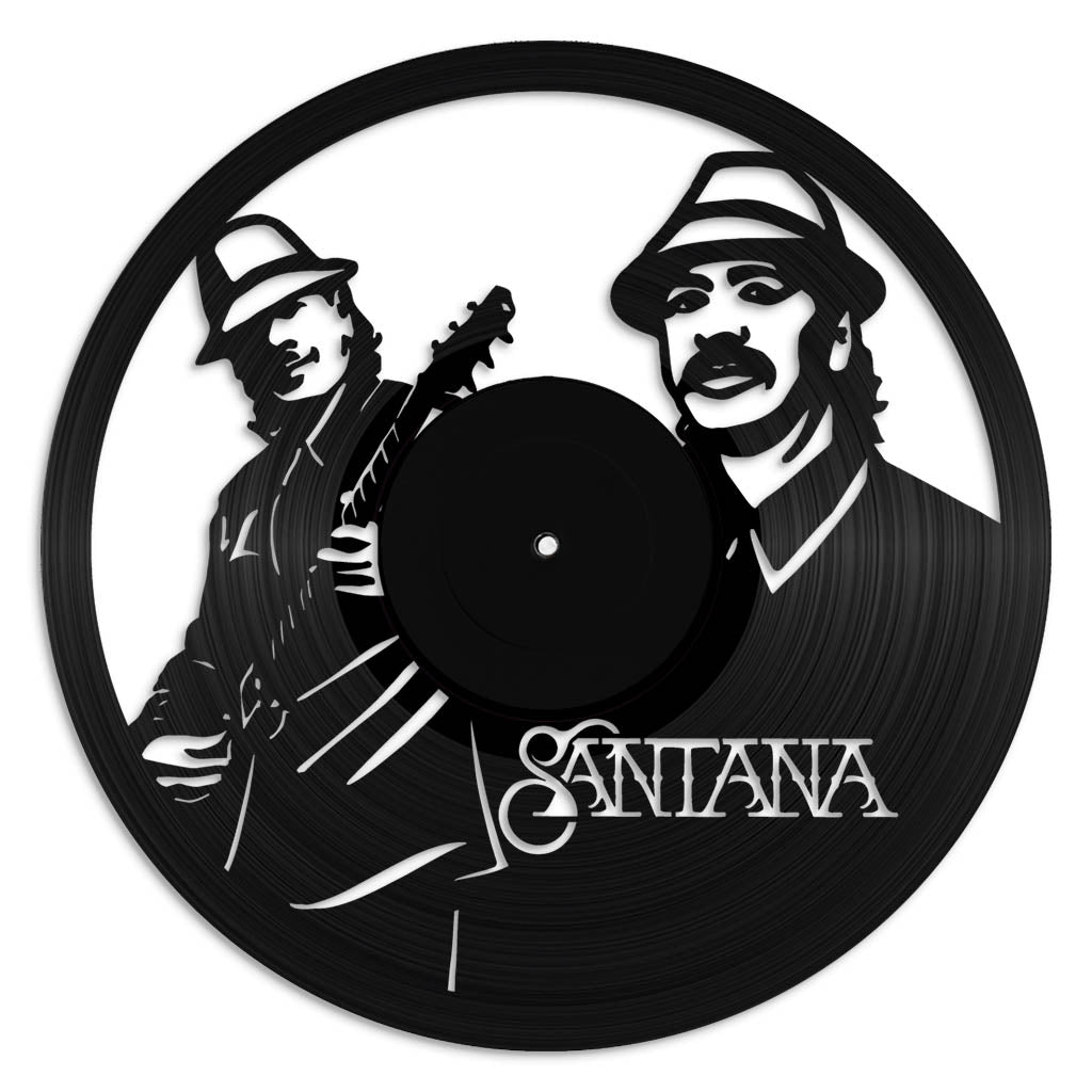 Santana record wall art made from vinyl lp