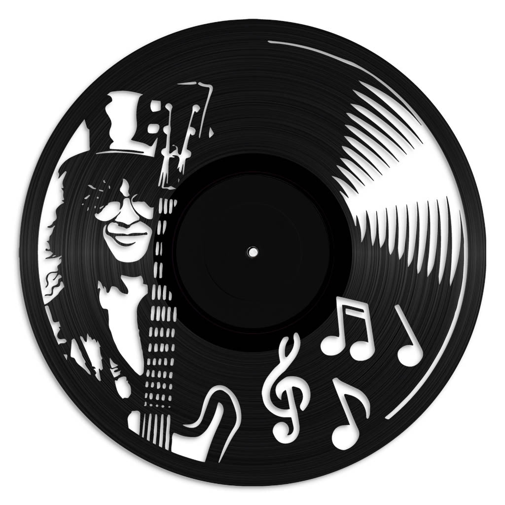 Slash music wall art vinyl record design