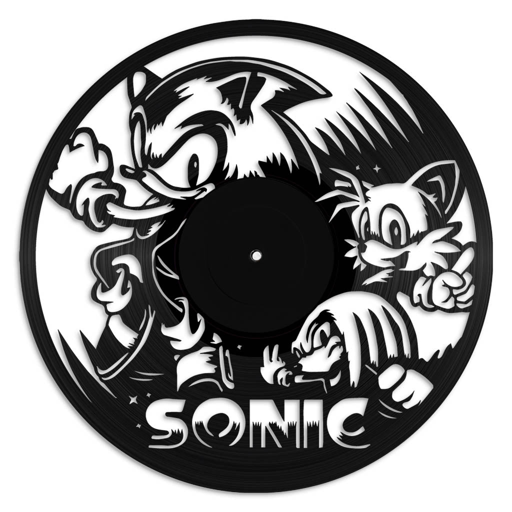 Sonic - revamped-records - vinyl-record-art - nz-made