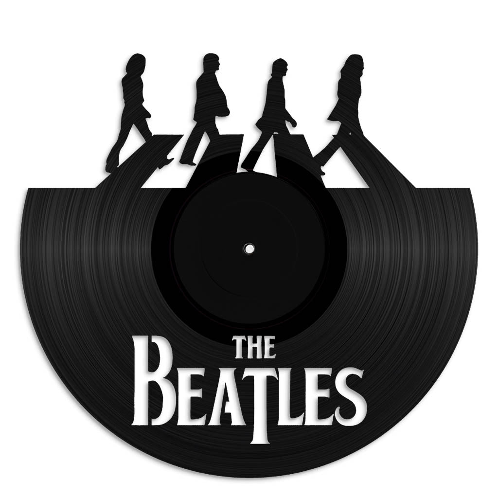 The Beatles music wall art vinyl record design