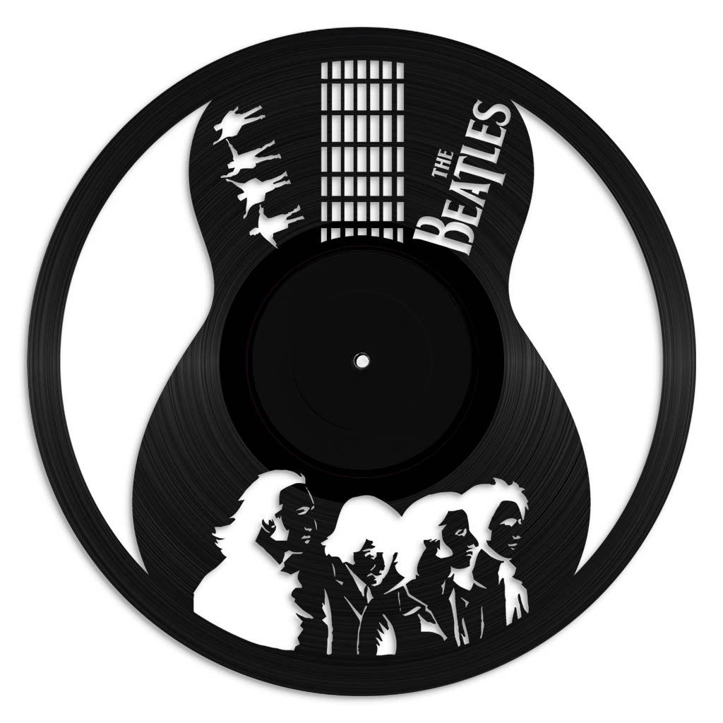 The Beatles vinyl record art wall hanging
