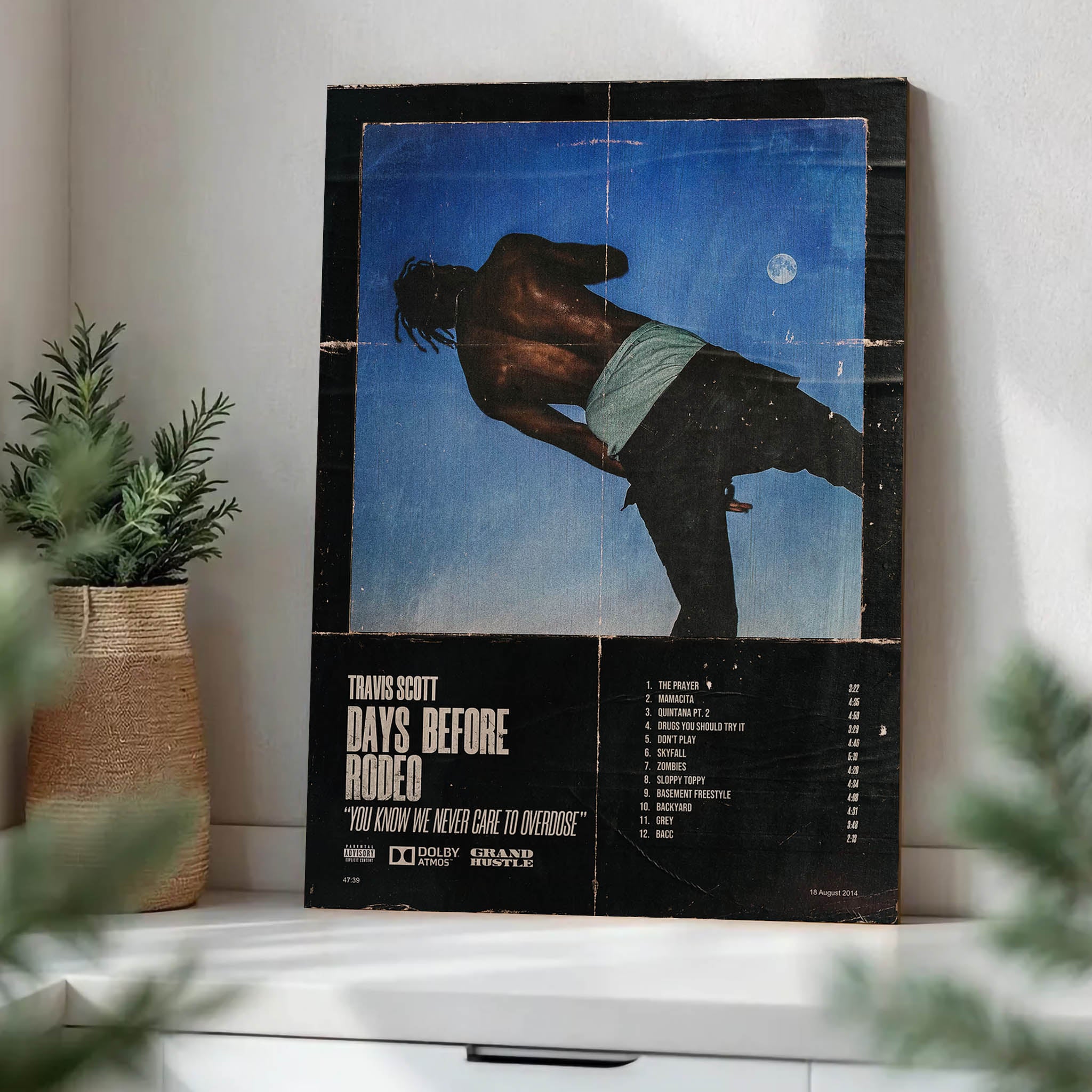 Travis Scott Days Before Rodeo · Wood Print