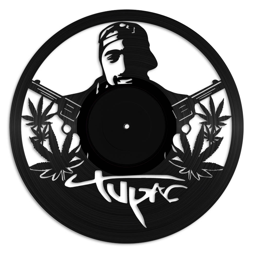 Tupac Shakur record wall art made from vinyl lp
