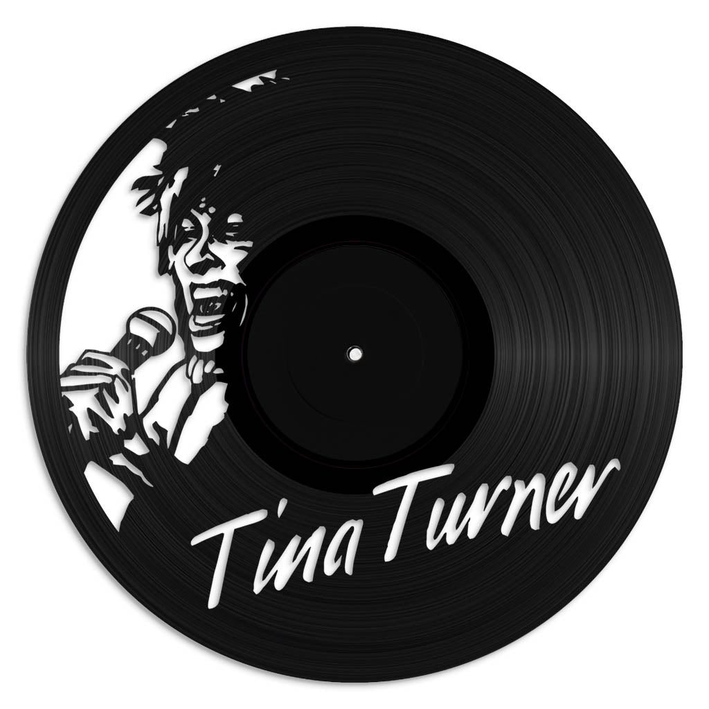 Tina Turner vinyl record art wall hanging