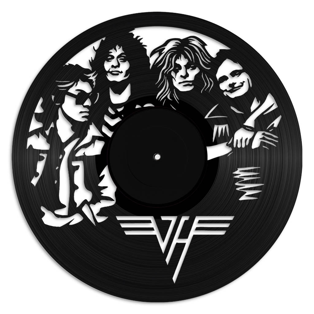Van Halen record wall art made from vinyl lp
