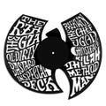 Wu-Tang Clan record wall art made from vinyl lp