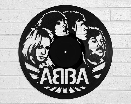 Abba - revamped-records - vinyl-record-art - nz-made