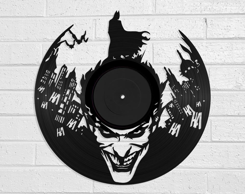 Batman & Joker - revamped-records - vinyl-record-art - nz-made