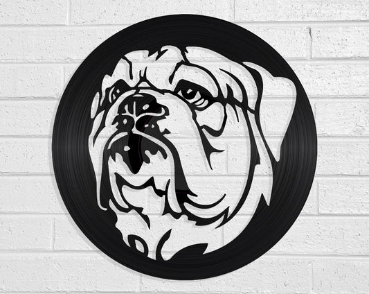 Bulldog - revamped-records - vinyl-record-art - nz-made