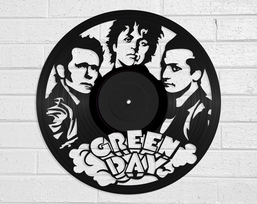 Green Day - revamped-records - vinyl-record-art - nz-made