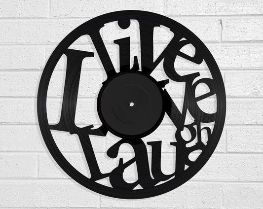 Live Laugh Love - revamped-records - vinyl-record-art - nz-made