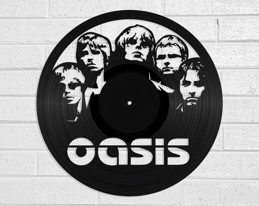 Oasis - revamped-records - vinyl-record-art - nz-made