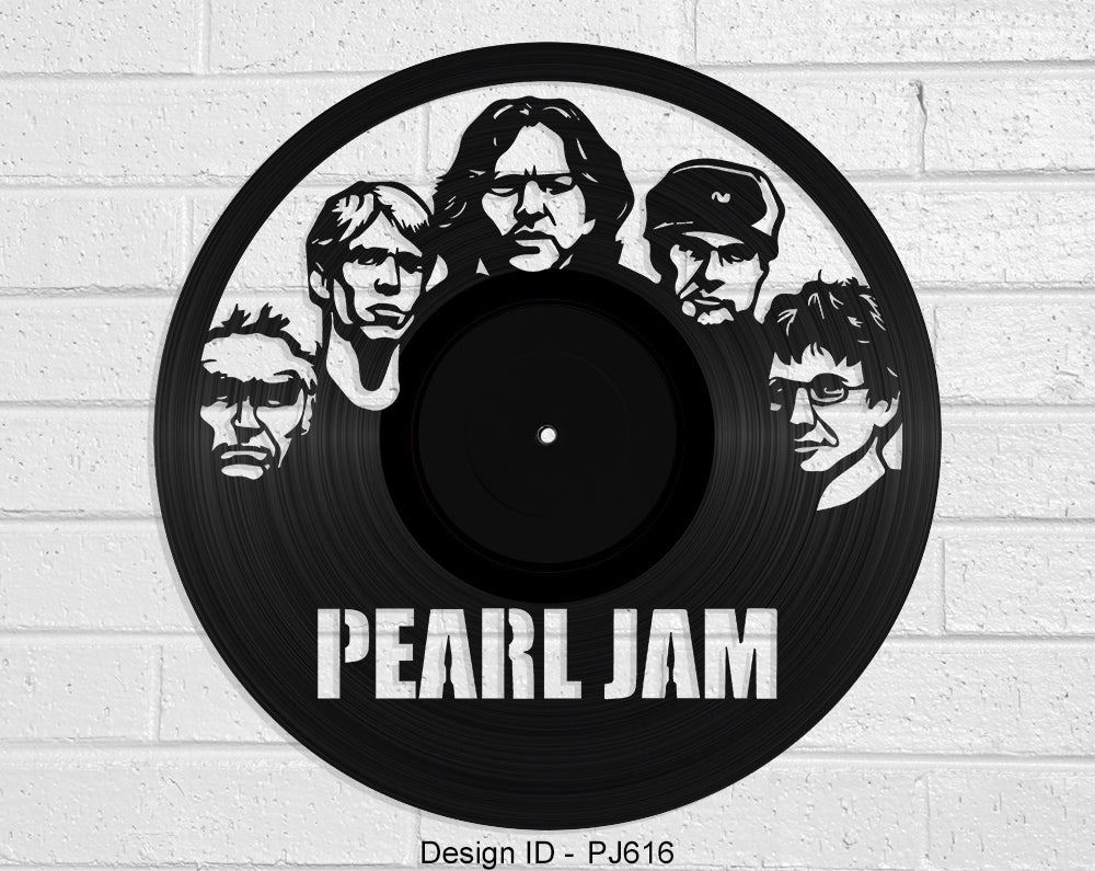 Pearl Jam Vinyl Record Art By Revamped Records