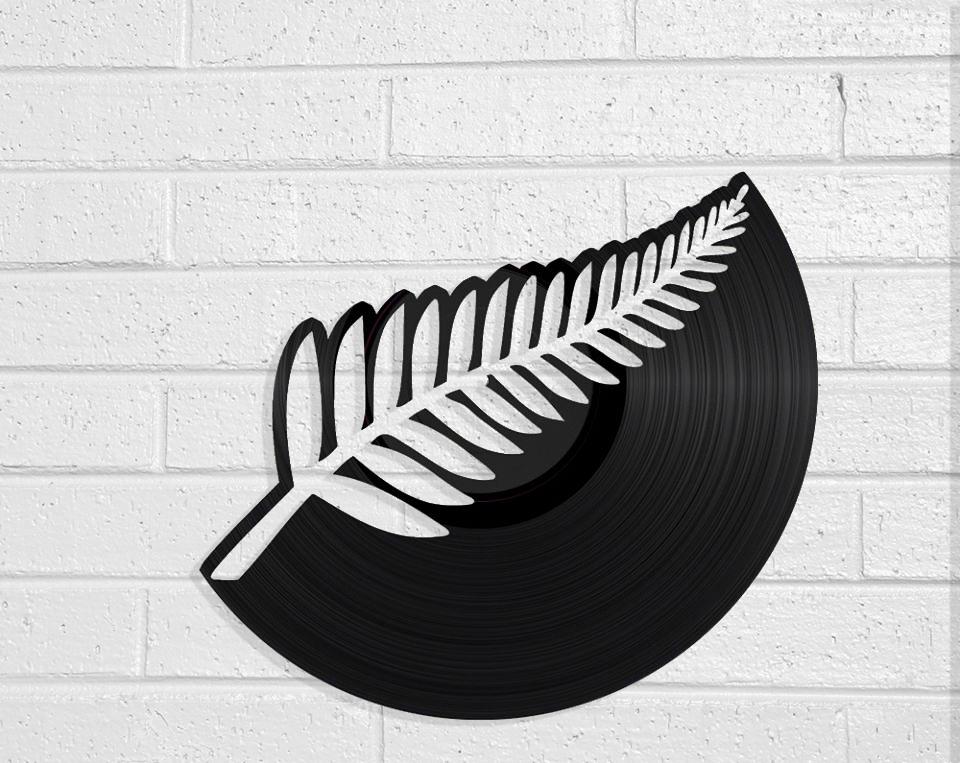 Silver Fern - revamped-records - vinyl-record-art - nz-made