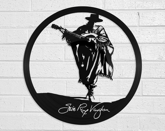 Stevie Ray Vaughan - revamped-records - vinyl-record-art - nz-made